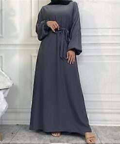 Grå abaya